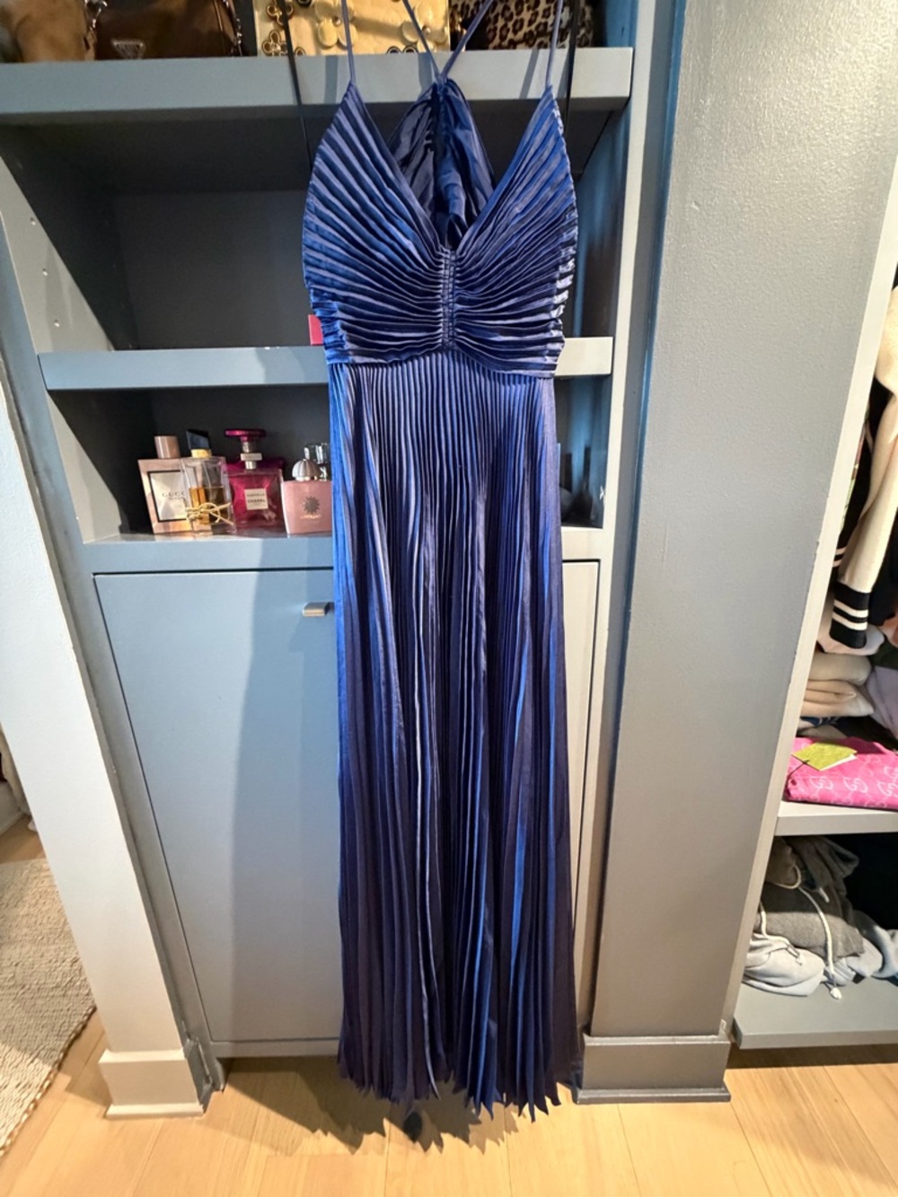 A.L.C. Navy Pleated Dress
